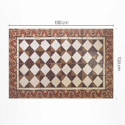 Pvc szőnyeg Geometrikus Virágminták Retro Stílusban
