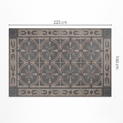 Műanyag szőnyeg Elegáns Geometria Vintage Csempéken