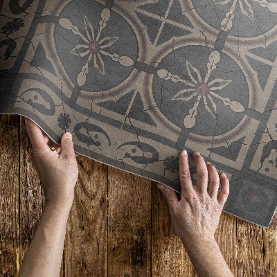 Műanyag szőnyeg Elegáns Geometria Vintage Csempéken