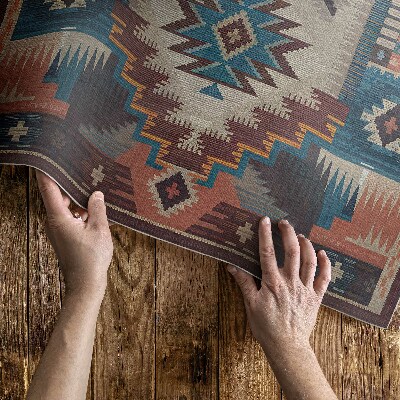 Mosható futószőnyeg Szimmetrikus Art Deco Csempe Geometriai Formákkal