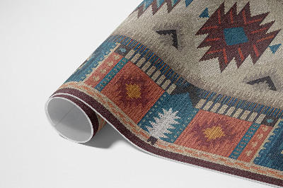 Mosható futószőnyeg Szimmetrikus Art Deco Csempe Geometriai Formákkal