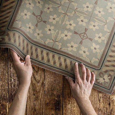 Pvc futószőnyeg Boho Geometriai Kompozíció