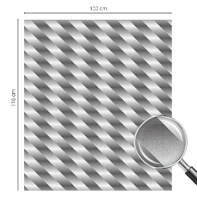 Geometrikus csíkok Öntapadós ablakfólia ólomüveg mintával