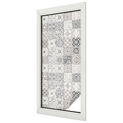 Csempézett minták Öntapadós üvegfólia vitrázs mintával