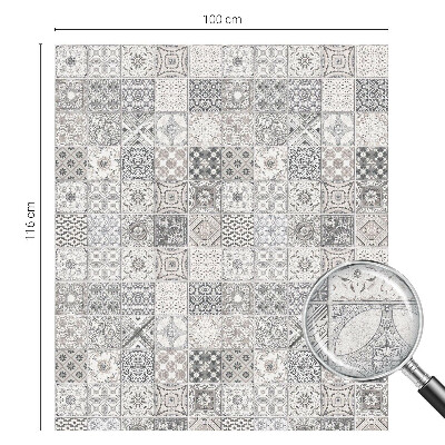 Csempézett minták Öntapadós üvegfólia vitrázs mintával