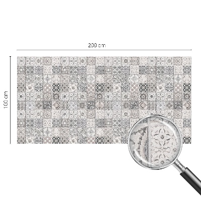 Csempézett minták Öntapadós üvegfólia vitrázs mintával