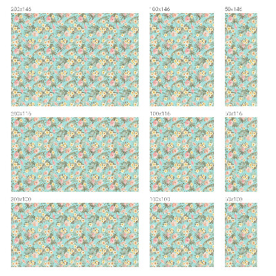 Trópusi minta Öntapadós üvegfólia vitrázs mintával