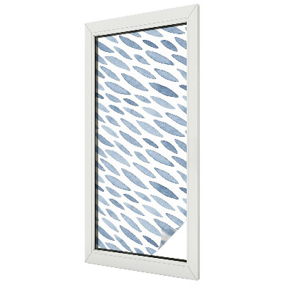 Kék ecsetvonások Üvegfólia ablakra