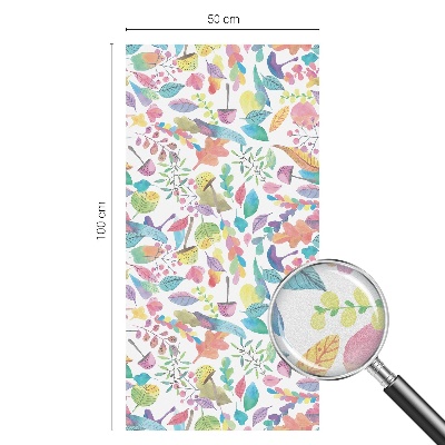 Színes kompozíció Üvegfólia ablakra