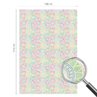 Színes mandalák Belátásgátló fólia ablakra