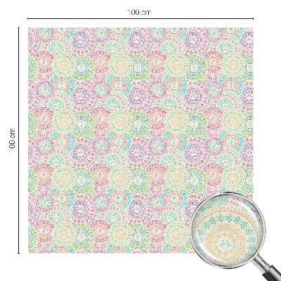 Színes mandalák Belátásgátló fólia ablakra