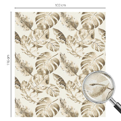 Trópusi növények Öntapadós ablakfólia ólomüveg mintával