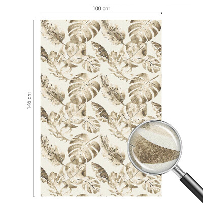 Trópusi növények Öntapadós ablakfólia ólomüveg mintával