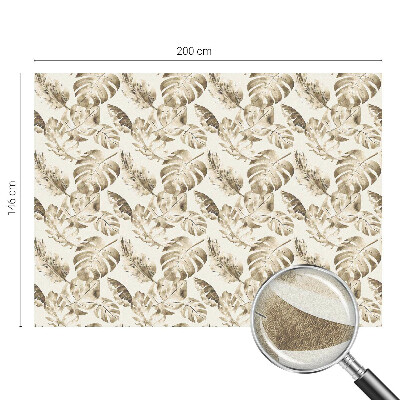 Trópusi növények Öntapadós ablakfólia ólomüveg mintával