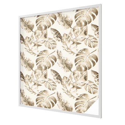 Trópusi növények Öntapadós ablakfólia ólomüveg mintával