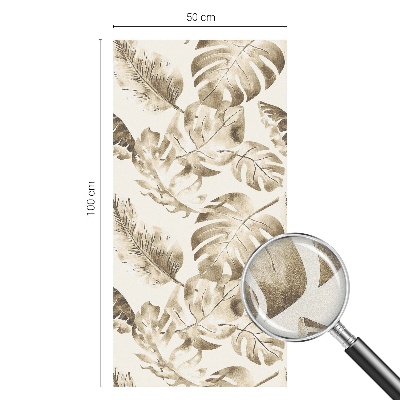 Trópusi növények Öntapadós ablakfólia ólomüveg mintával