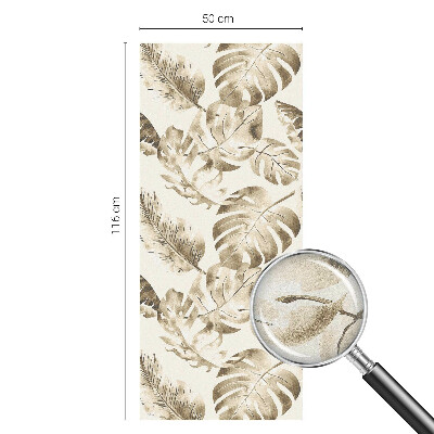 Trópusi növények Öntapadós ablakfólia ólomüveg mintával