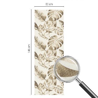 Trópusi növények Öntapadós ablakfólia ólomüveg mintával