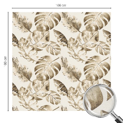 Trópusi növények Öntapadós ablakfólia ólomüveg mintával