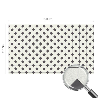 Fekete-fehér gyémántok Üvegfólia ablakra