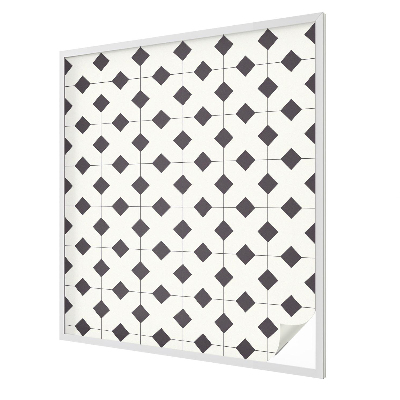 Fekete-fehér gyémántok Üvegfólia ablakra