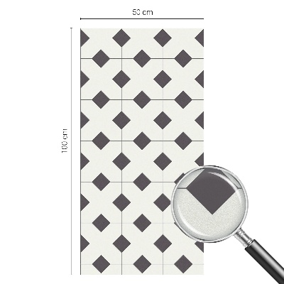 Fekete-fehér gyémántok Üvegfólia ablakra