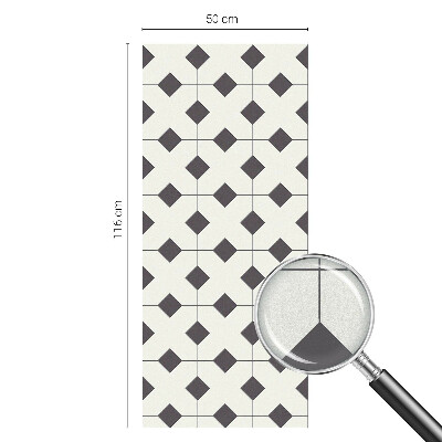 Fekete-fehér gyémántok Üvegfólia ablakra