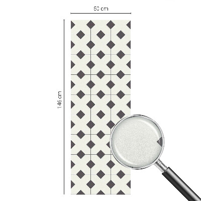 Fekete-fehér gyémántok Üvegfólia ablakra