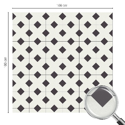 Fekete-fehér gyémántok Üvegfólia ablakra