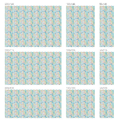 Geometriai háromszögek Belátásgátló fólia ablakra