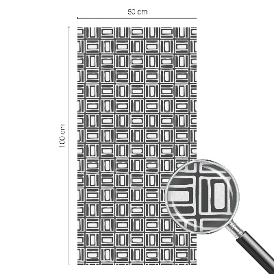 Energikus minta Öntapadós üvegfólia vitrázs mintával