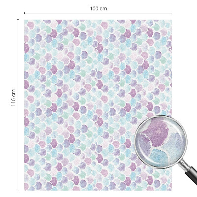 Pasztell pöttyök Öntapadós ablakfólia ólomüveg mintával