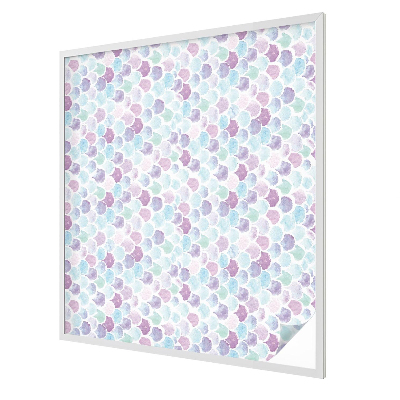 Pasztell pöttyök Öntapadós ablakfólia ólomüveg mintával