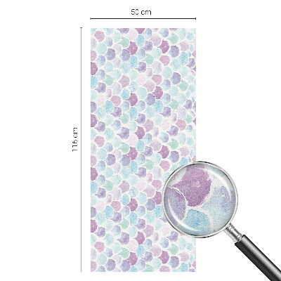 Pasztell pöttyök Öntapadós ablakfólia ólomüveg mintával