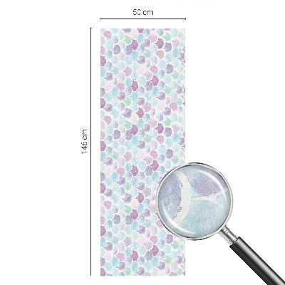 Pasztell pöttyök Öntapadós ablakfólia ólomüveg mintával