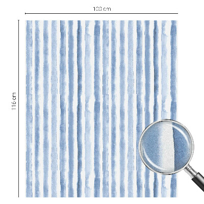 Kék csíkok Öntapadós ablakfólia ólomüveg mintával
