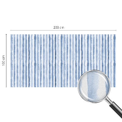 Kék csíkok Öntapadós ablakfólia ólomüveg mintával