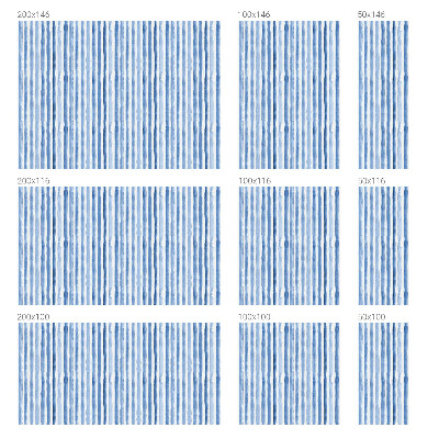 Kék csíkok Öntapadós ablakfólia ólomüveg mintával