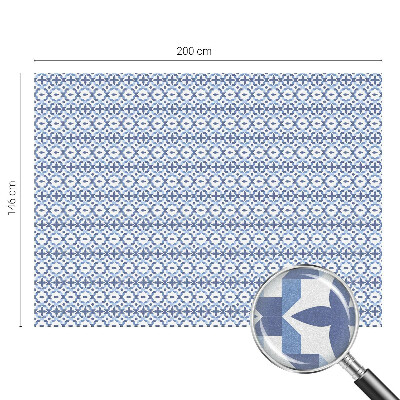 Kék mozaik Öntapadós ablakfólia ólomüveg mintával