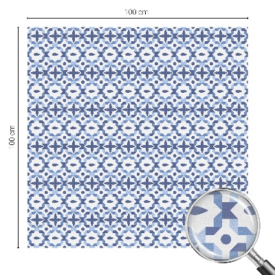 Kék mozaik Öntapadós ablakfólia ólomüveg mintával