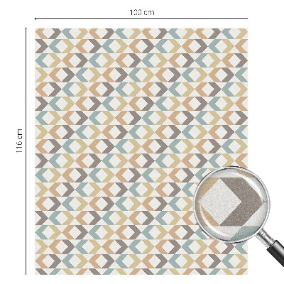 Geometriai rombuszok Öntapadós üvegfólia vitrázs mintával