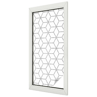 Pontozott rombuszok Üvegfólia ablakra