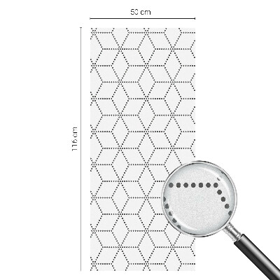 Pontozott rombuszok Üvegfólia ablakra