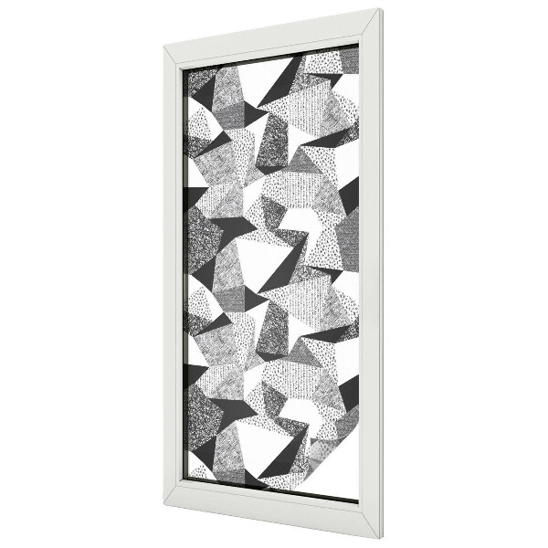 Geometriai alakzatok Öntapadós ablakfólia ólomüveg mintával