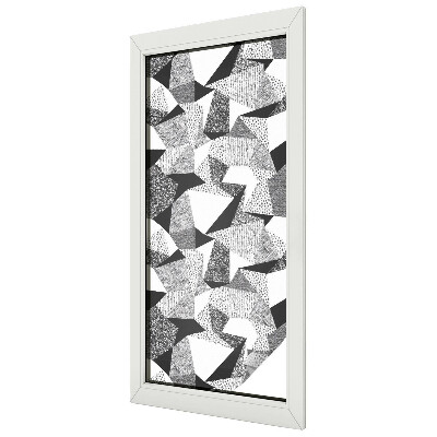 Geometriai alakzatok Öntapadós ablakfólia ólomüveg mintával