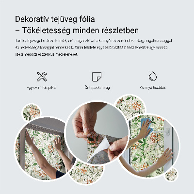 Geometriai alakzatok Öntapadós ablakfólia ólomüveg mintával