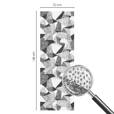 Geometriai alakzatok Öntapadós ablakfólia ólomüveg mintával