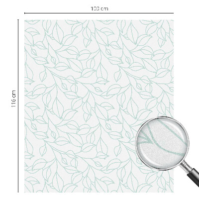 Finom levelek Belátásgátló fólia ablakra