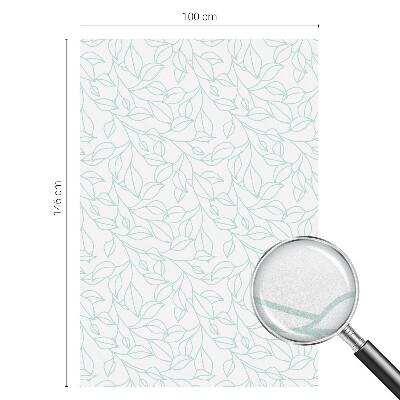 Finom levelek Belátásgátló fólia ablakra