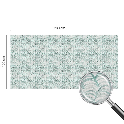 Zöld hullám Öntapadós ablakfólia ólomüveg mintával